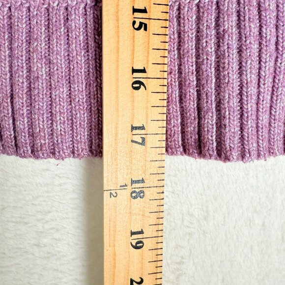 AMERICAN EAGLE Mock Neck Purple Cropped Pullover Sweater Women's Size XS Y2k - Picture 6 of 7